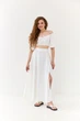 Спідниця максі з розрізами Wear me M/L (не обирати) Молочний (20_25_74_5429) - изображение 1