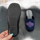 Тапочки женские домашние Inblu темно-синие велюровые с вышивкой 38р (24 см) 4590-2 - изображение 4