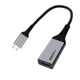 Перехідник Cablexpert USB Type-C - HDMI (M/F), 0.15 м, чорний/сріблястий (A-CM-HDMIF4K) - зображення 1