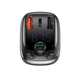 АЗУ с FM-модулятором Baseus T Shaped S-13 Car Bluetooth MP3 Player (PPS Fast Charger Edition) Black - изображение 6