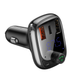 АЗУ с FM-модулятором Baseus T Shaped S-13 Car Bluetooth MP3 Player (PPS Fast Charger Edition) Black - изображение 7