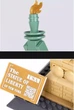 Конструктор 3D Wange Архітектура Статуя Свободи The Statue of Liberty для дітей та дорослих,3Д, 1409 деталей різнокольоровий 5227 - зображення 5