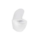 Унітаз підвісний Kroner Harz WHI493736 RIMLESS безобідковий з сидінням Slim Duroplast / Soft-close / Quick relase (KH493736WHIR) - изображение 14