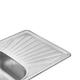 Кухонна мийка Kroner KRP Satin - 7848 (0.8 мм) - изображение 5