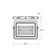 Прожектор с радиатором EUROLAMP LED SMD 200W 6500K (LED-FL-200/65(black)) - изображение 2