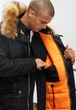 Парка Alpha Industries Slim Fit N-3B Parka 3XL Black/Orange - изображение 7