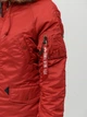 Парка зимняя с мехом женская Alpha Industries N-3B W L Бордовая - изображение 8