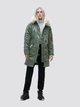 Парка зимняя с мехом женская Alpha Industries Elyse WJE45500C1 XS Темно-зеленая - изображение 10
