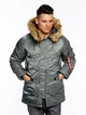 Парка Alpha Industries Slim Fit N-3B Parka 3XL Gun Metal/Red - изображение 8