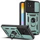 Протиударний броньований чохол із захистом камери для Xiaomi Redmi 10c та Poco c40 Armor Case Keysion green - зображення 1