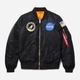 Бомбер женский Alpha Industries MA-1 NASA Flight Jacket W WJM49501C1 XS Черный (640631823670) - изображение 5
