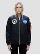 Бомбер женский Alpha Industries MA-1 NASA Flight Jacket W WJM49501C1 XS Черный (640631823670) - изображение 6