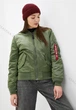 Бомбер женский Alpha Industries МА-1 W M Зеленый (640631761118) - изображение 11