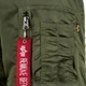 Бомбер мужской Alpha Industries MA-1 Long MJM47503C1 L Хаки (640631771667) - изображение 9