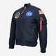 Бомбер мужской Alpha Industries MA-1 NASA Replica 2XL Темно-синий (640631406026) - изображение 8