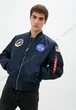 Бомбер мужской Alpha Industries MA-1 NASA Replica 2XL Темно-синий (640631406026) - изображение 14