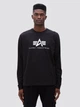 Лонгслив Alpha Industries Basic Logo Long Sleeve Tee UTB49002G1 XS Black (640631003003) - изображение 14