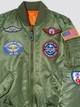 Куртка Alpha Industries MA-1 с нашивками YJM21001C1 Оливковый YM (10-12) - изображение 5