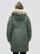 Парка зимняя с мехом женская Alpha Industries Elyse WJE45500C1 XS Темно-зеленая - изображение 12