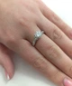 Срібна каблучка з муассанітом 1,2 ct. 7 мм 17 розмір (219158569) - зображення 9