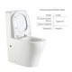 Унітаз підлоговий Qtap Virgo Ultra Quiet безобідковий з сидінням Soft-close WHITE QT18226092AWSD00052581 - зображення 4