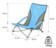 Пляжне крісло Nils Camp NC3035 Синє (5907695593129) - зображення 12