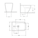Биде напольное Qtap Crow 545х360х410 White QT05443370W - изображение 2