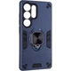 Чохол Fiji Defence для Samsung Galaxy S25 Ultra (S938) захисний бампер з кільцем підставкою Dark Blue - зображення 1