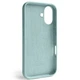 Чохол Fiji Silicone Case для Apple iPhone 16 бампер накладка Soft Touch з мікрофіброю Emerald - зображення 2
