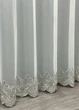 Тюль VR-Textil 1697т Грек-сетка с вышивкой Молочный с серым 300х270 см (42-0734) - изображение 8