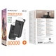 Power bank Borofone BJ65B 80000 mAh с быстрой зарядкой, дисплеем и встроенными кабелями Black - изображение 5