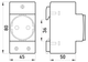Розетка E.Next 16A на DIN-рейку e.socket.pro.din.tms, 230 B E.Next s004002 - зображення 2