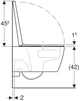 Унитаз подвесной Geberit iCon 503.045.00.1 Rimless TurboFlush с сиденьем Soft Close дюропласт - изображение 4