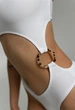 Женский Купальник Стаф Белый Сплошной Базовый Staff Moi White M (349881) - изображение 4