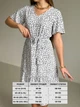 Сукня в квіточку зі штапелю на літо біла Merlini Міскано 700001626 розмір S-M - зображення 4