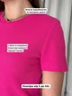 Платье-футболка в рубчик длинное летнее женское Merlini Кассо 700000128 4XL-5XL Малиновое (700000128_4) - изображение 4