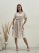 Сукня зі штапелю міді літня жіноча Merlini Міскано 700001286 2XL-3XL Біла (700001286_3) - зображення 1