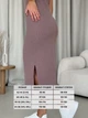 Платье-футболка в рубчик длинное летнее женское Merlini Кассо 700000124 2XL-3XL Мокко (700000124_3) - изображение 3