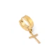 Сережка Spikes з хрестиком на одне вухо золото - зображення 1