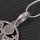 Кулон круглый ангелочек из серебра - изображение 4