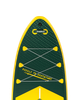 SUP-дошка надувна Funwater Paddleboard Green 11"6 350x90x15 см Двошаровий Сап, Універсальний Сап борд - зображення 5