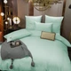 Комплект постельного белья MirSon Royal Soft King Size 220х240 см Stripe 30-0013 Azure Сатин (2200008073534) - изображение 1