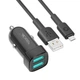 Автозарядний пристрій Ridea RCC-21212 Grand Type-C 2USB 2.4 A Колір Чорний - зображення 6