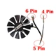 Охлаждение видеокарты кулер вентилятор PLD09210S12HH (T129215SU - 0,5A 4pin+5pin+6pin) ROG STRIX RX470 - изображение 4