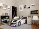 Ліжко-машинка з матрацом та підйомним механізмом 80х180 Premium P002 BMW WHITE - зображення 2