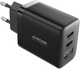 Ładowarka sieciowa JOYROOM JR-TCF10 2xUSB-C 1xUSB-A 32W PD 3.0 Black (6941237111807) - obraz 3