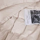 Простынь MirSon двуспальная 180x220 см 30-0004 Cream Satin Stripe (2200005248805) - изображение 4