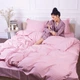 Простынь MirSon King Size 240x260 см 30-0007 Pink Satin Stripe (2200005250099) - изображение 7