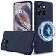 Захисний чохол Deexe Silicone Case with MagSafe для Motorola Edge 50 Neo / Edge 60 Neo - Dark Blue - зображення 2