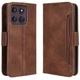 Чехол-книжка с кармашками Deexe Wallet Stand для Motorola Edge 60 Pro - Brown - изображение 1